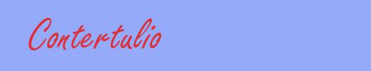 sinónimo de Contertulio