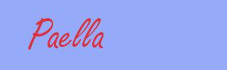 sinónimo de Paella