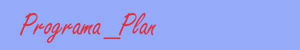 sinónimo de Programa_Plan